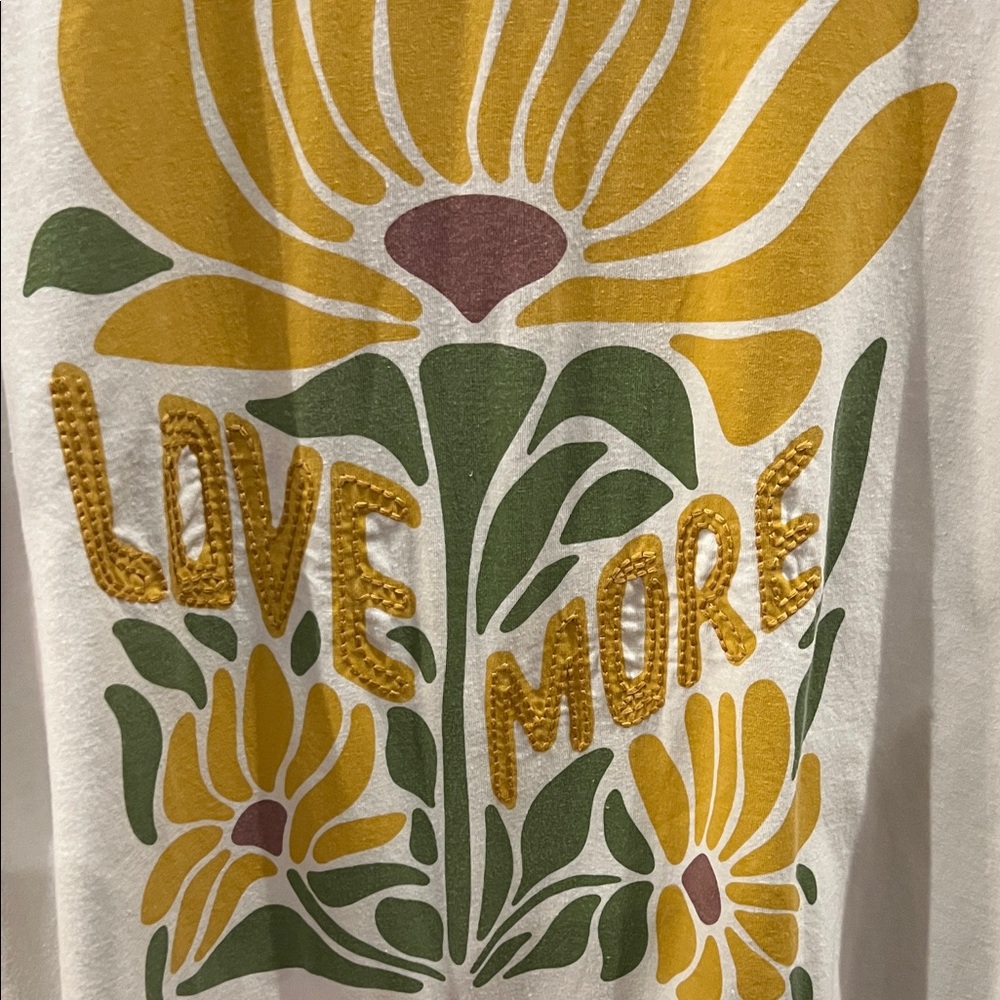 Love More cream colored shirt - Picture 2 of 5